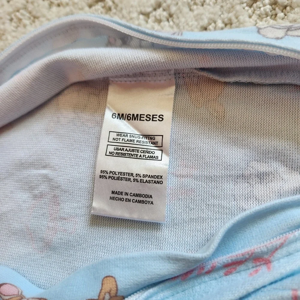Disney Baby Bambi Thumper size 6M Romper Pajamas‎ and shirt set